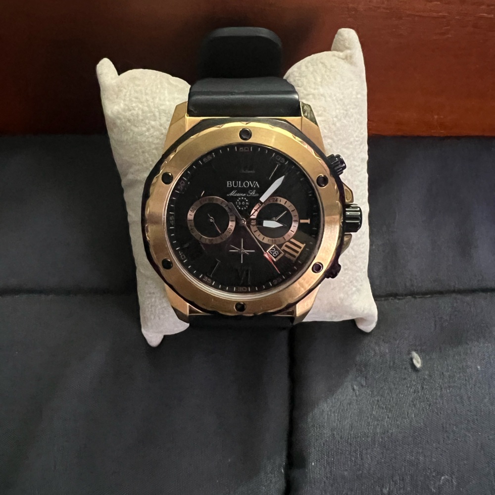 Bulova Men's Marine Star Series A Rose Gold Stainless Steel